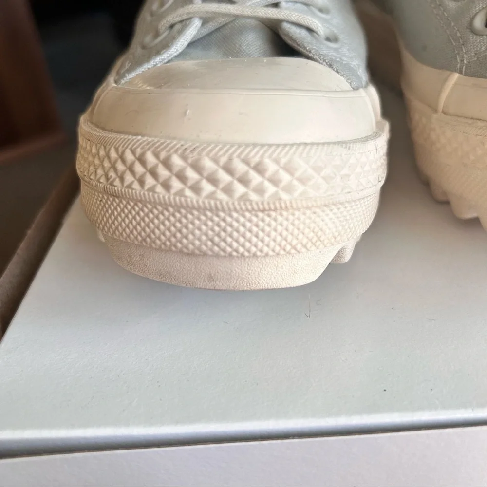 Converse Chuck Taylor All Stars Lift Ripple Canvas Pale Grey Women’s Size 10
